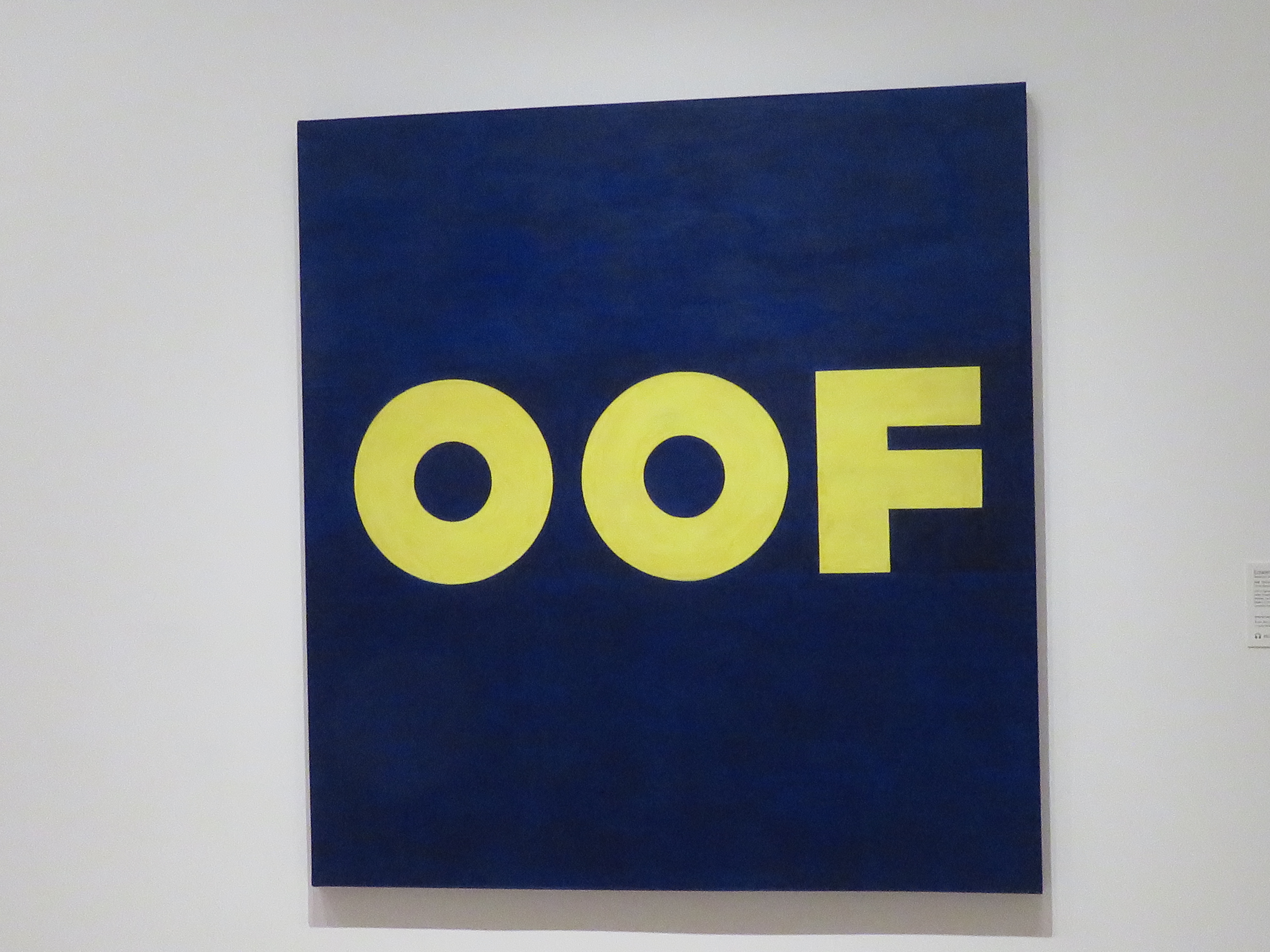 OOF (Ed Ruscha) (New MoMA) | jewish philosophy place